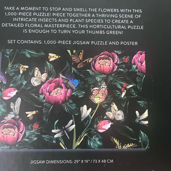 Floral Jigsaw Puzzle 1000 Pieces - Picture 4 of 4